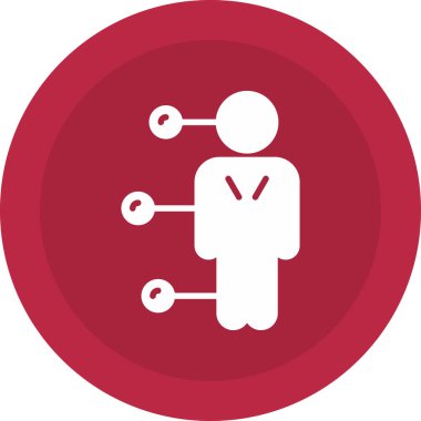 İş adamı ikonu. vektör illüstrasyonu