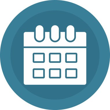 Takvim Düz Vektör Simgesi