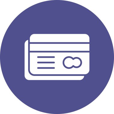 Kart simgesi, vektör illüstrasyonu basit tasarım