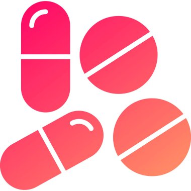 İlaç vektör ikonu. düz renk illüstrasyonu.