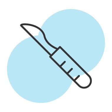 Şırınga ve iğne çizgisi simgesi