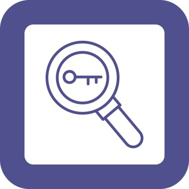 Büyütme cam simgesi vektör illüstrasyonu