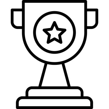 Ödülü Kupası vektör simgesi