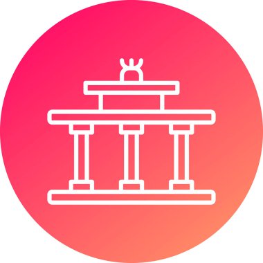 sütun modern simgesinin vektör illüstrasyonu