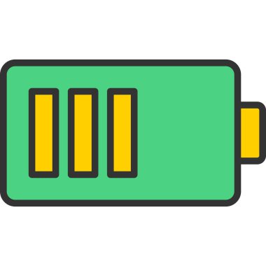 Pil. Web simgesi basit illüstrasyon