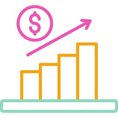 Dolar. Web simgesi basit illüstrasyon