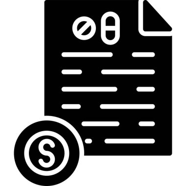 Belge. Web simgesi basit illüstrasyon