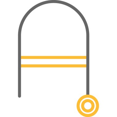 Çanın basit vektör simgesi tasarımı