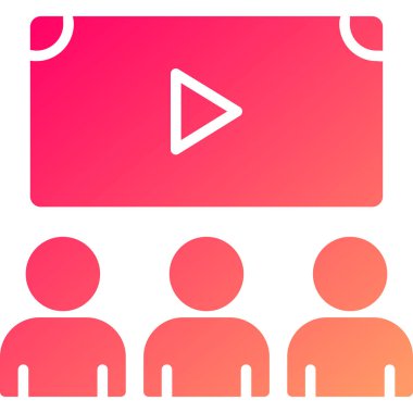 video simgesi vektör illüstrasyonu