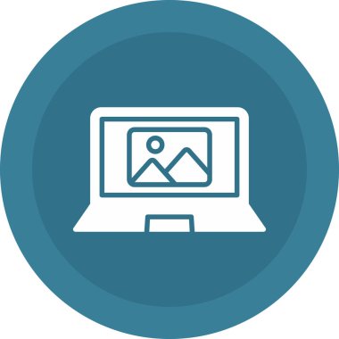 vektör lcd simgesi illüstrasyonu