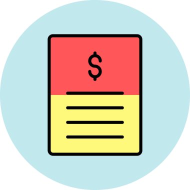 Dolar simgesi vektör illüstrasyonu