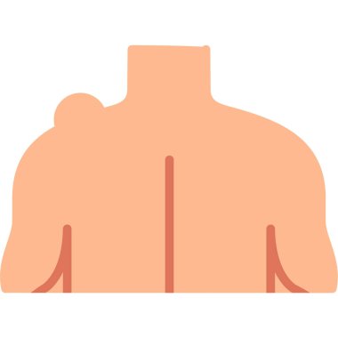 adam arka plan görünüm simgesi düz stil