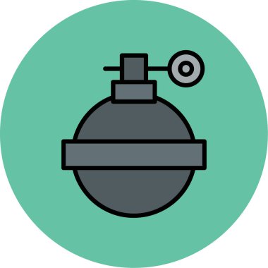 Bomba simgesinin vektör illüstrasyonu