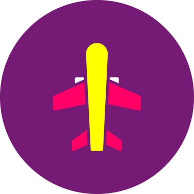 Uçak. Web simgesi basit illüstrasyon