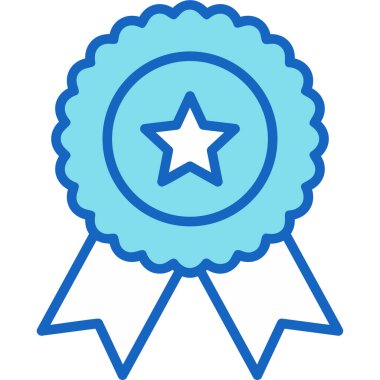 Madalya ikon vektör illüstrasyonu