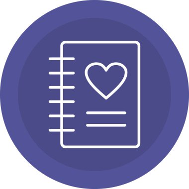 Kitap. Web simgesi basit illüstrasyon