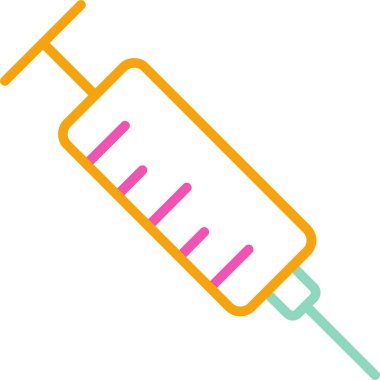 Şırınga. Web simgesi basit illüstrasyon