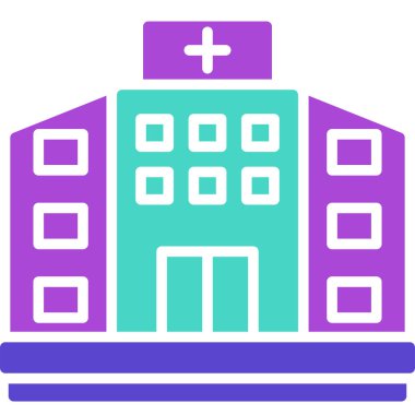 Bina. Web simgesi basit illüstrasyon