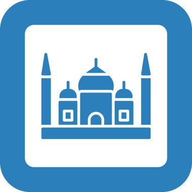 Cami simgesinin vektör illüstrasyonu