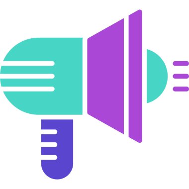 megafon simgesi, vektör illüstrasyonu