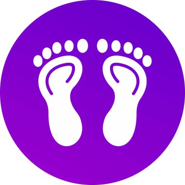 bebek ayağı simgesi, vektör illüstrasyonu