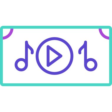 Müzik notası. Basit resimleme