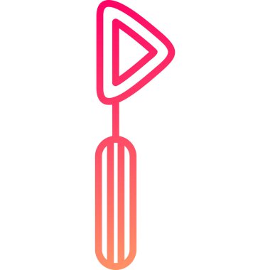 Beyaz arkaplanın kırmızı ve beyaz simgesinin vektör çizimi