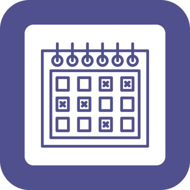 Takvim simgesi vektör illüstrasyonu