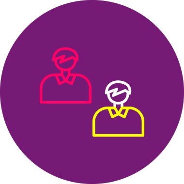 İnsan simgesinin vektör illüstrasyonu