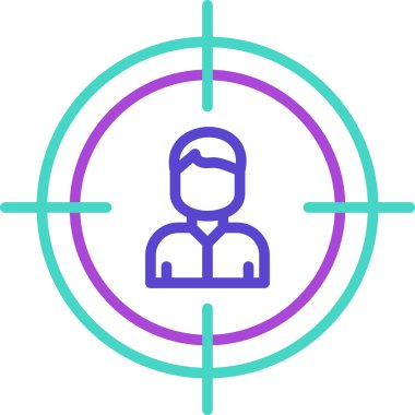 Hedef. Web simgesi basit illüstrasyon