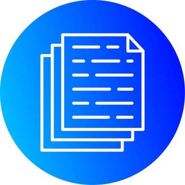 Belge. Web simgesi basit illüstrasyon