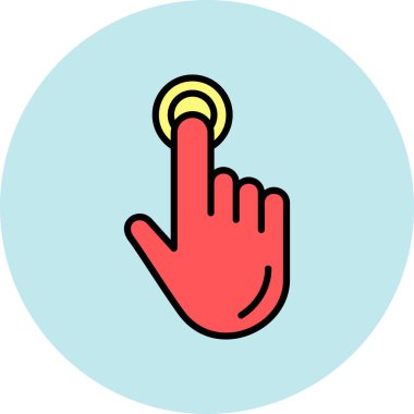 Çizgi film simgesinin vektör çizimi