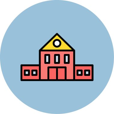 Bina. Web simgesi basit tasarım