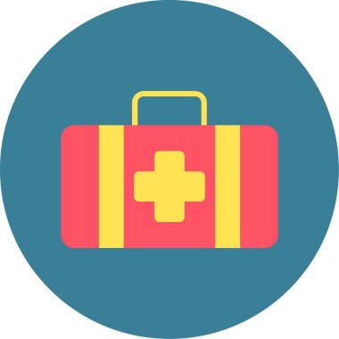 Tıbbi bir ikon. düz tasarım biçimi.