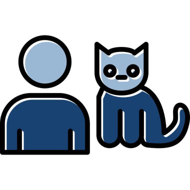 Kedi ikonu vektörü. Taslak kedi simgesi. izole edilmiş sembol çizimi