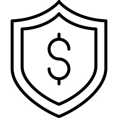 Dolar simgesi, basit vektör illüstrasyonu