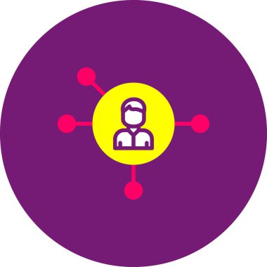 Web ve mobil için kullanıcı vektörü simgesi