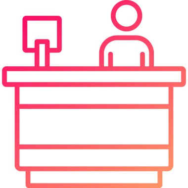 Bir kişi simgesinin vektör illüstrasyonu