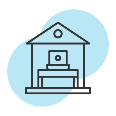 Yapı simgesi tasarımının vektör illüstrasyonu