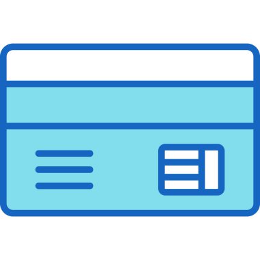 credit card icon. outline illustration of credit card vector icons for web