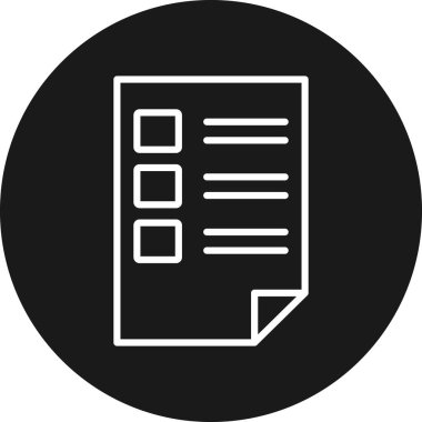 Belge simgesinin vektör illüstrasyonu