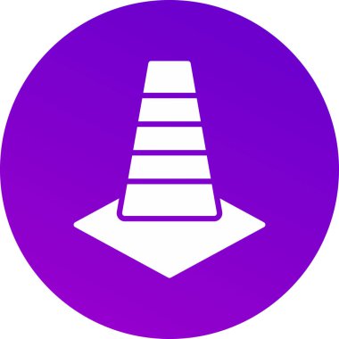 Yol simgesi. Vektör çizim