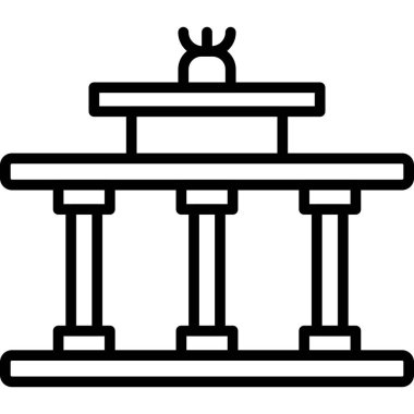 Sütun. Web simgesi basit illüstrasyon