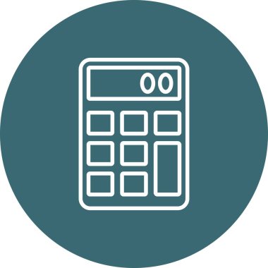 hesap makinesi simgesi, vektör illüstrasyonu