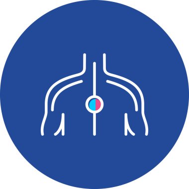 İnsan anatomisi simgesinin vektör illüstrasyonu