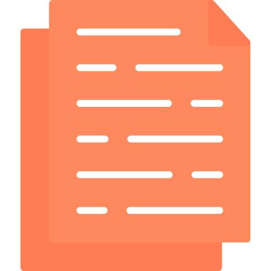 belge dosya simgesi düz biçimli