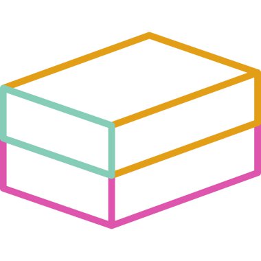 kutu simgesi vektör illüstrasyonu