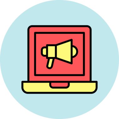 Bilgisayar. Web simgesi basit illüstrasyon