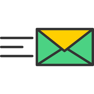 E- posta simgesi vektör illüstrasyonu