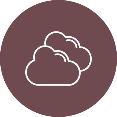 Bulut simgesi vektör illüstrasyonu